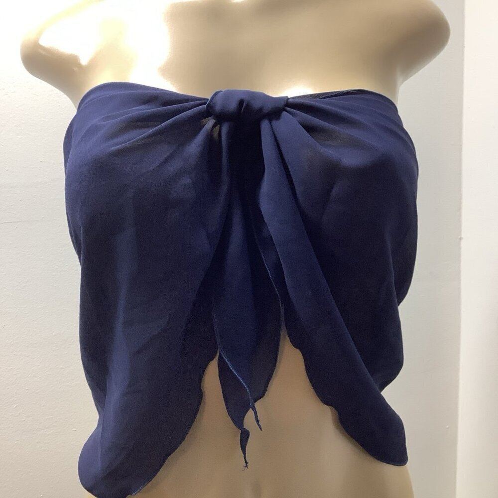Zuliana Blue Top/Sarongs/Cover Up Made in USA. New With Tags